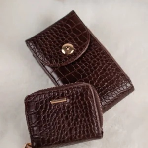 Conjunto Carteira Castanha